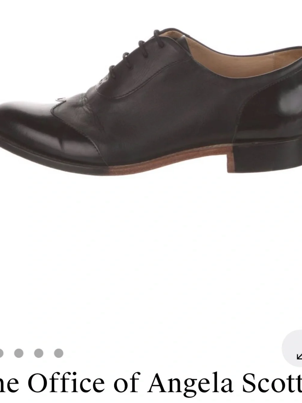 Classic Black Leather Oxford Lace-Up Shoe